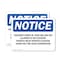 Signmission Children Under Jr. High Age Are Not Allowed, 24 in W x Rectangle, Plastic OS-2PACK-NS-P-1824-L-10583 - alternate 1